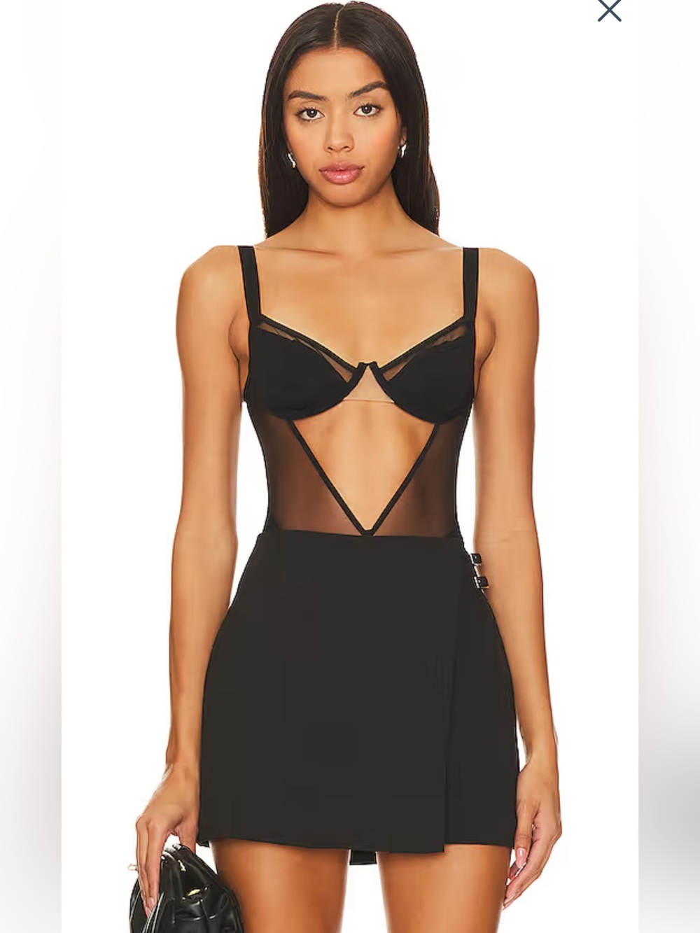 UNDRESS CODE Remember Me Bodysuit In Black Size Large NWT MSRP $160